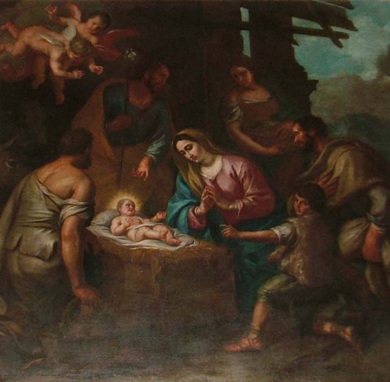 storie della vita della vergine-adorazione dei pastori